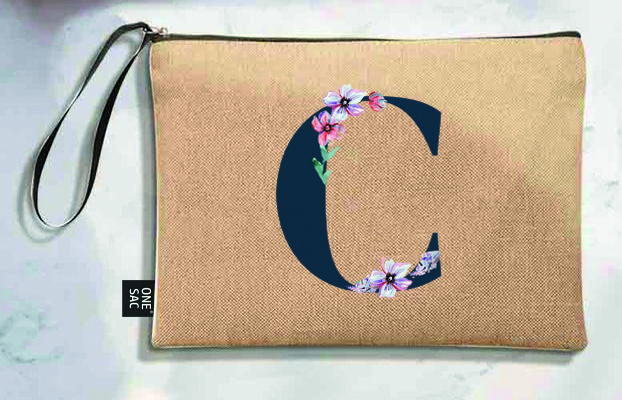 Bolso de mano letra c una pieza (diseño variado) (25×18×1 )